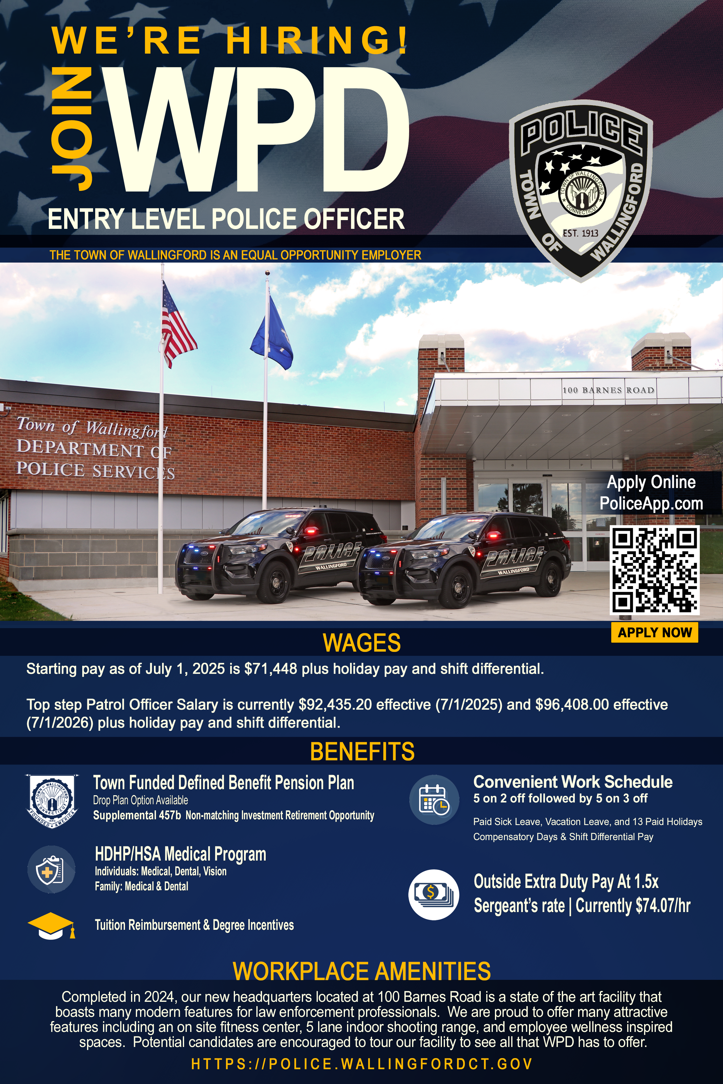 Wallingford Police Department, CT Police Jobs