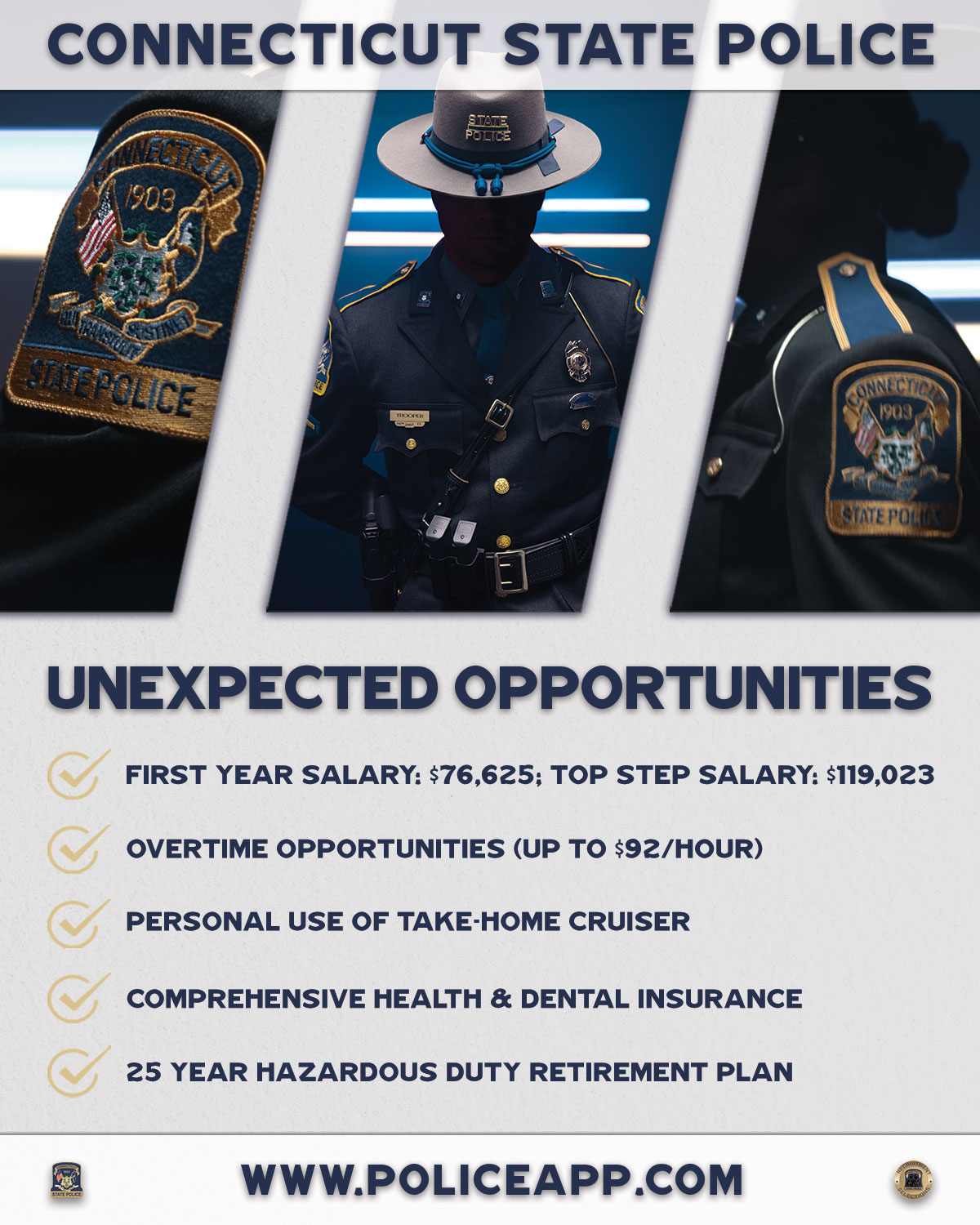 Connecticut State Police, CT Police Jobs