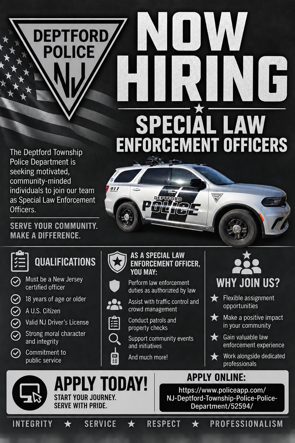 Deptford Township Police, NJ Police Jobs