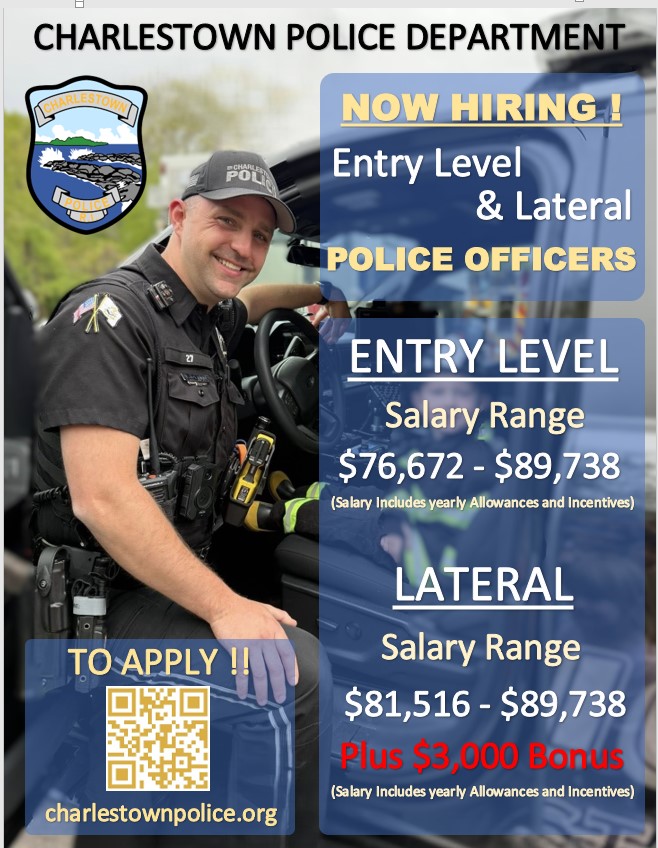 Charlestown Police Department, RI Police Jobs