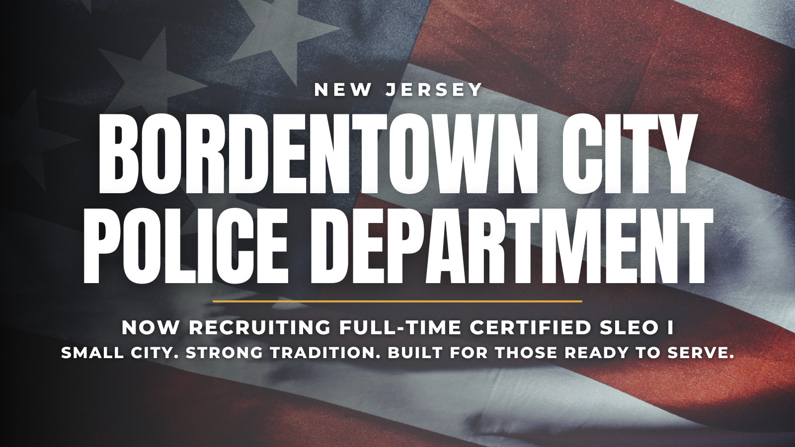 Join Bordentown City Police Department