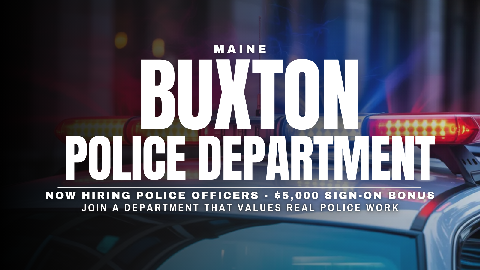 Join Buxton Police Department