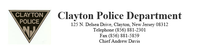Clayton Police Department, NJ Police Jobs
