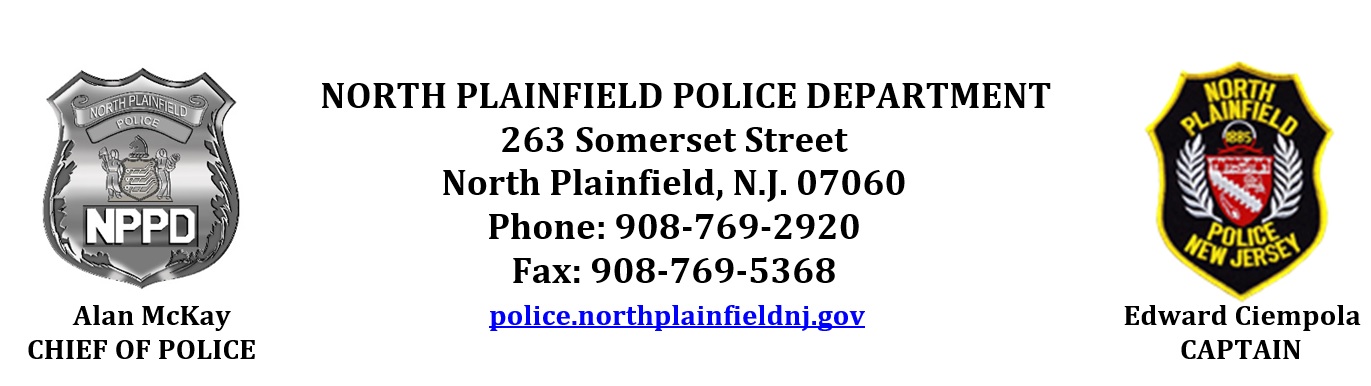 North Plainfield Police Department, NJ Police Jobs