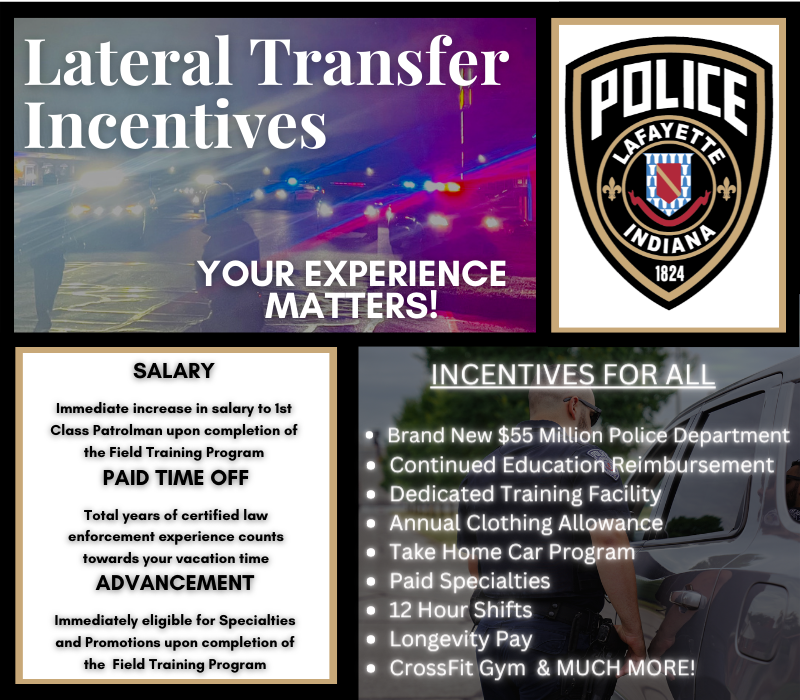 Lafayette Police Department, IN Police Jobs